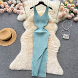 YuooMuoo Chic Fashion Wrap Hips Split Knitted