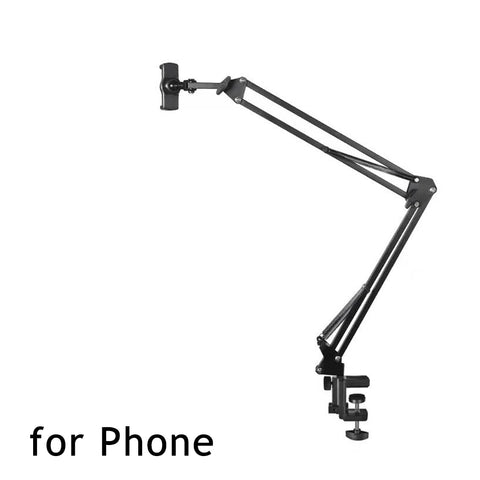 Metal Desktop Tablet Holder Long Arm