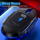 Silver Eagle G5 Mute Wired Mouse Six Keys Luminous Game