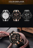 MEGIR Men Watches Silicone Strap