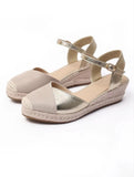 Women's Wedge Heel Espadrilles Sandals, Lightweight & Comfy Closed Toe