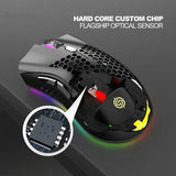 BM600 Rechargeable Gaming Mouse USB 2.4G Wireless RGB Light