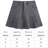 Pleated Skirt Women Y2k