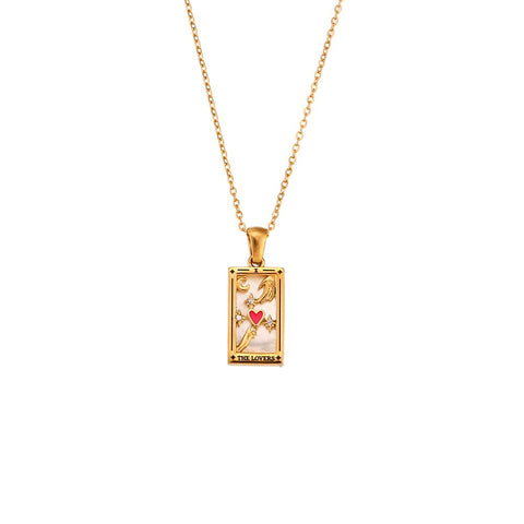 Classic Tarot Cards Pendant Necklace For Women