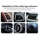 10Pcs 20cm Car Air Conditioner Outlet Decorative U Shape Moulding Trim Decor Strips