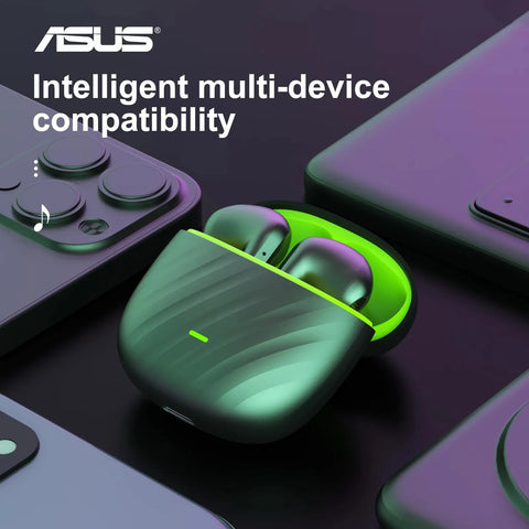 Asus Bluetooth Earbuds With Mic Noise Cancelling Over Ear