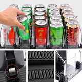 Beverage Can Organizer Pusher Glide Rack