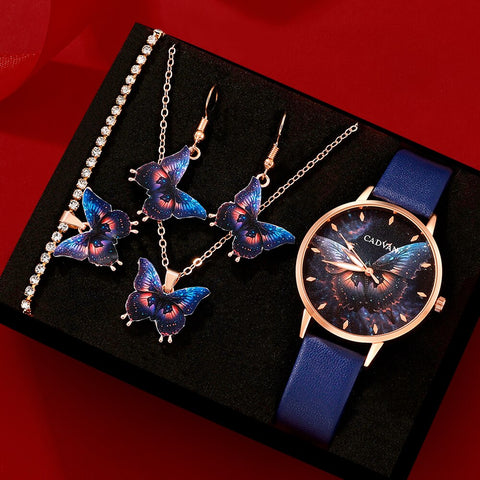 5PCS Set Women Fashion Quartz Watch