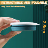 Portable Silicone Foldable Cup With Lanyard Heat Resistant