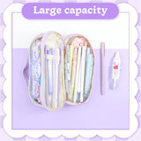 Kawaii Pencil Case Double Layer Large Capacity