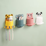 Cartoon Toothbrush Holder Bathroom Punch-free Toothbrush Holder