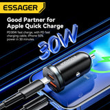 Essager 30W USB C Car Charger Type C Quick Charger PD QC 3.0 SCP 5A Fast Charging