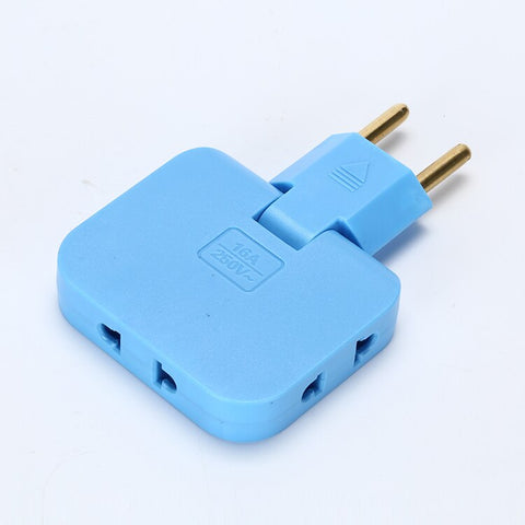 EU Plug 180° Rotatable Socket Adapter Multiprise