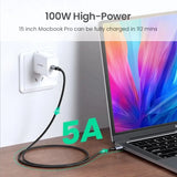 UGREEN 5A Cable USB Type C to USB C Cable 100W Quick Charge 4.0