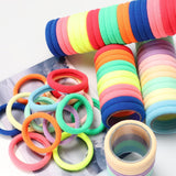 50/100Pcs Colorful High Elastic Hair Bands