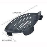 Silicone Kitchen Strainer Clip On Pots and Pans Drain Rack