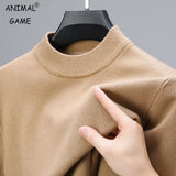 Half Turtleneck Knitwear Sweater Mock Neck Sweatshirts