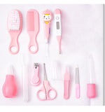 12 PCs Baby Care Kit Kids Hair Nail Healthcare Thermometer Grooming Brush Kit