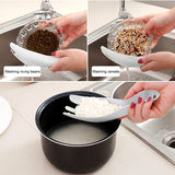 1PC Rice Sieve Spoon Kitchen Drain Colander With Handles Rice Bowl Strainer