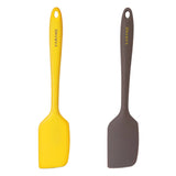 2 Pieces Yellow/Brown Scraper Silicone Spatula Set Gadget Tools