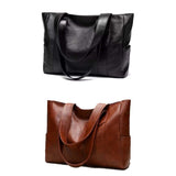 Big Soft Leather Bag Female