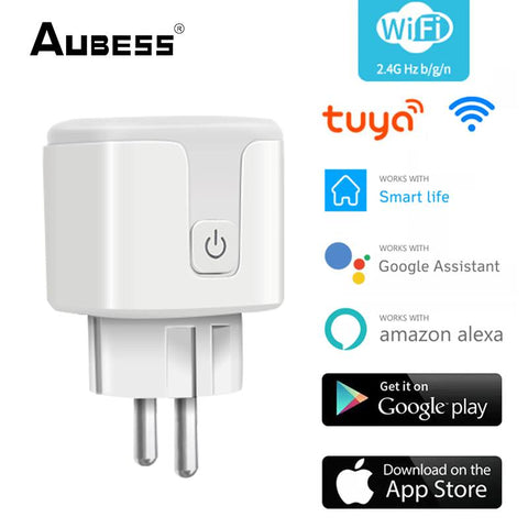 Tuya WiFi Smart Plug 16A/20A EU Smart Socket With Power Monitoring