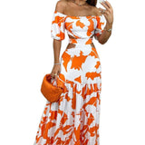 Women's Off Shoulder Tiered Dress - Slim & Elegant