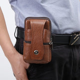 Men Leather Waist Bag