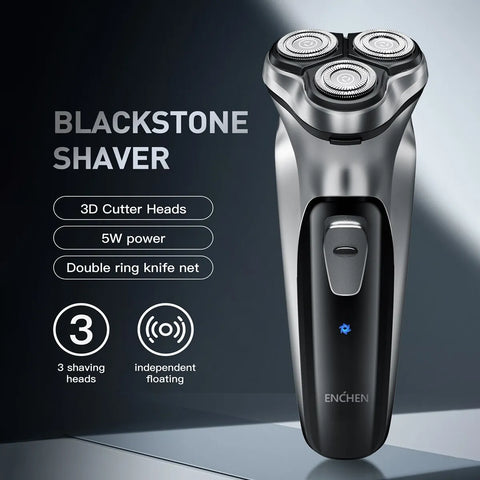 ENCHEN Blackstone Electrical Rotary Shaver for Men 3D Floating Blade