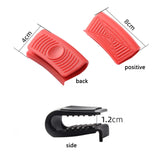 2pcs Silicone Anti-Scald Pot Handle Grip Cover Anti-slip Heat Resistant Pot Clip Holder Sleeve for Frying Cast Iron Skillet Pan