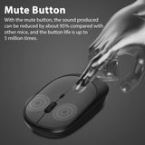 Congdi Wireless Mouse Rechargeable Mouse Gamer Dual Modes Bluetooth-compatible 2.4G