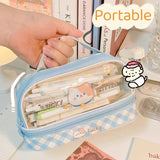 Kawaii Pencil Case Double Layer Large Capacity