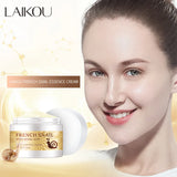 LAIKOU Snail Face Cream Hyaluronic Acid Moisturizer Anti Wrinkle Aging Cream Collagen