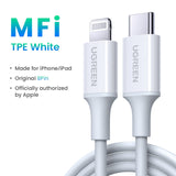 UGREEN 20W MFi USB C to Lightning Cable