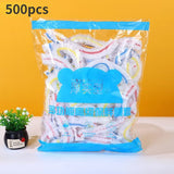 100/200/300/500pcs Colorful Saran Wrap Disposable Food Cover