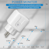 Tuya WiFi Smart Plug 16A/20A EU Smart Socket With Power Monitoring