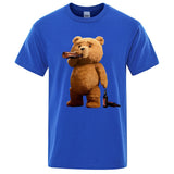 Lovely Ted Bear Drink Beer Poster Funny Printed T-Shirt