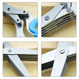 Multifunctional Muti Layers Stainless Steel Knives Kitchen Scissors