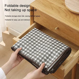 1pc Houndstooth Quilt Clothes Storage Bag Big Capacity Foldable