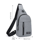 Solid Men Chest Bag