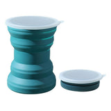 Portable Silicone Foldable Cup With Lanyard Heat Resistant