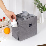 Thermal Bag Double Pocket Lunch Bag Large Capacity