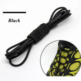 1 Pair 22 Colors Elastic Shoelaces Round Locking No Tie Shoe