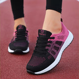 Women Casual Breathable Walking  Flat Sneakers