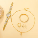 6pcs Watches Set Luxury Rhinestone Women