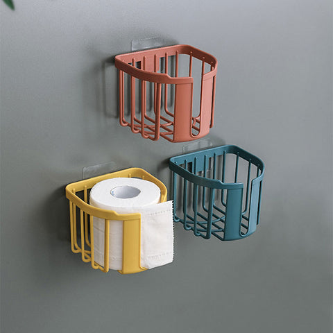 Punch-Free Toilet Paper Shelf