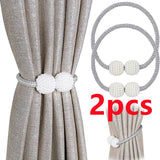 2PCS Pearl Magnetic Curtain Clip Curtain Holders