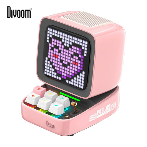 Divoom  Bluetooth Portable Speaker Alarm Clock DIY LED Display Board