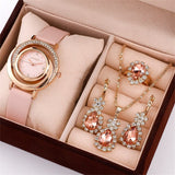 5PCS Set Luxury Watch Women