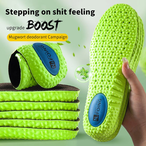 Sports Shock Absorption Insole Green PU Foam